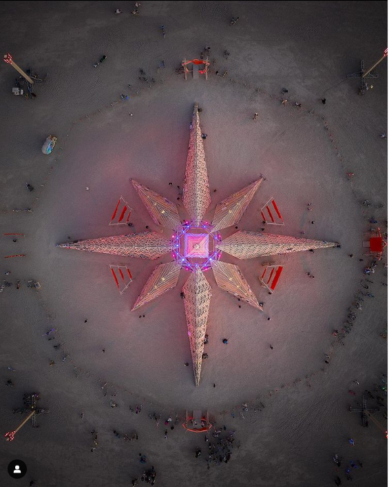   Image of the Empyrean Temple, Burning Man 2022, Photo by Jamen Percy  